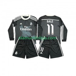 Camisola Real Madrid Bale 11 2014 2015 Retro Criança Equipamento Terceiro Manga Comprida